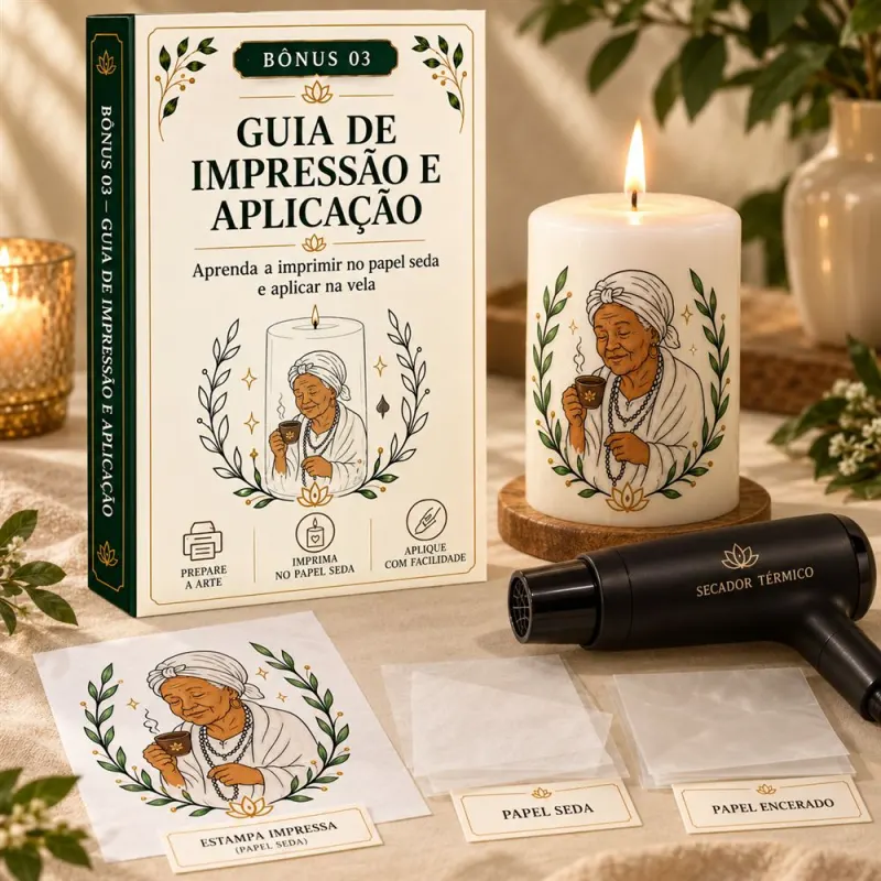 Bônus 3: Guia de Impressão e Aplicação com papel seda, papel encerado e secador